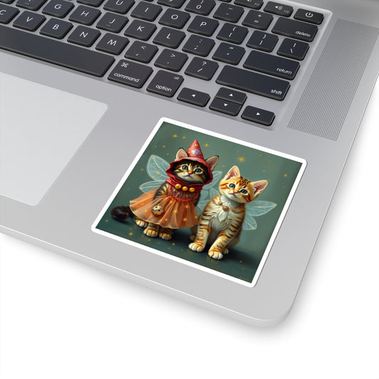 Magical Butterfly Cat - Laptop Decal