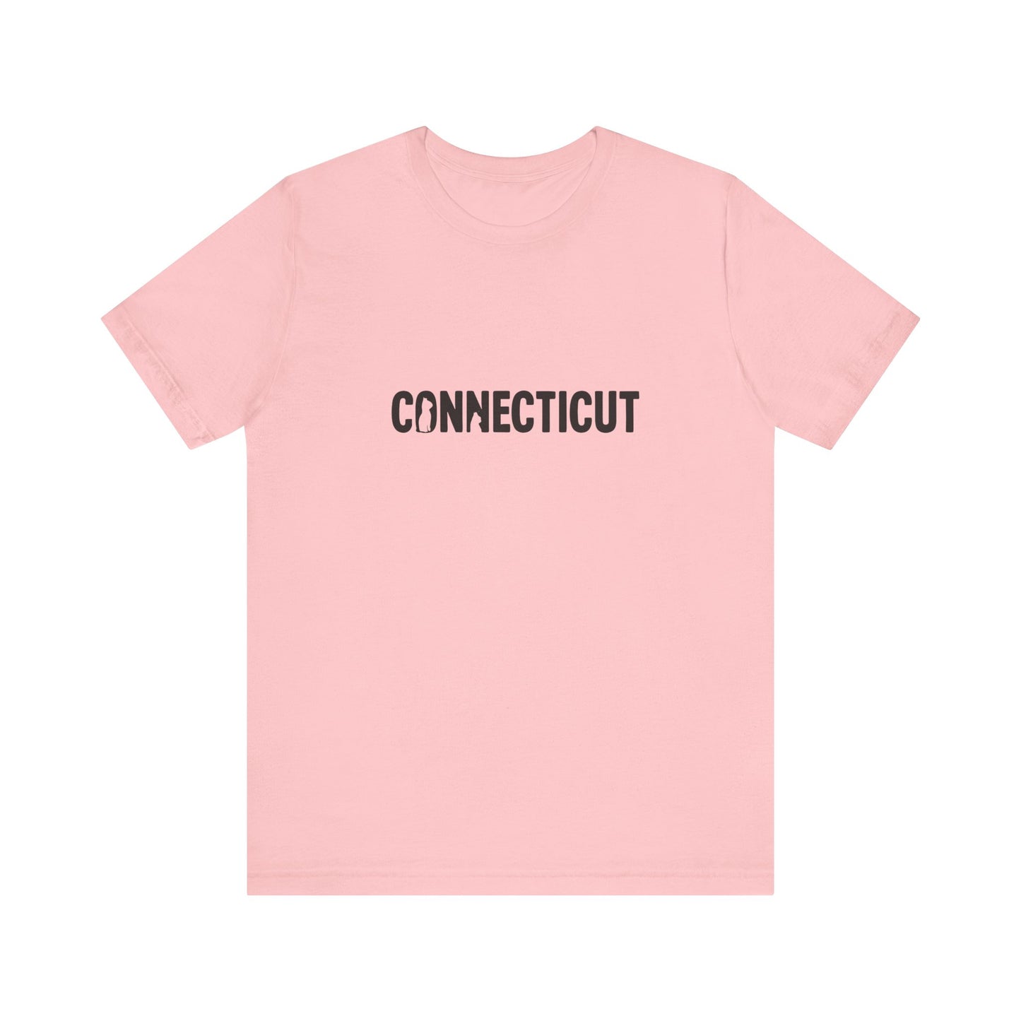 Connecticut cat letters Unisex Jersey Short Sleeve Tee