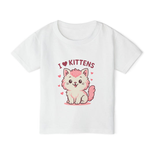 I Love Kittens Heavy Cotton™ Toddler T-shirt