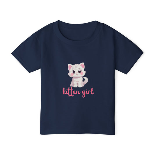 Kitten girl Heavy Cotton™ Toddler T-shirt