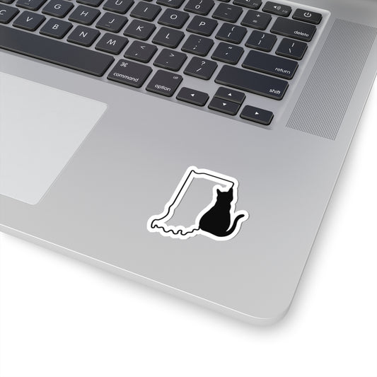 Indiana Cat Laptop Decal