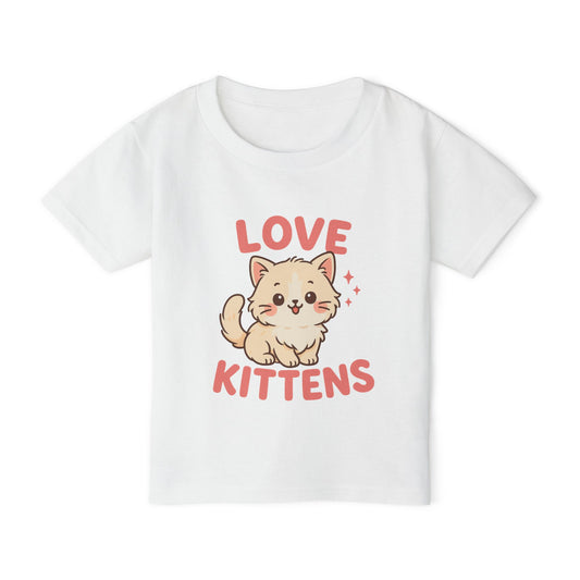 Love kittens pink Heavy Cotton™ Toddler T-shirt