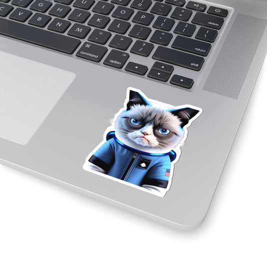 Crabby cat a27 – Funny Laptop Decal