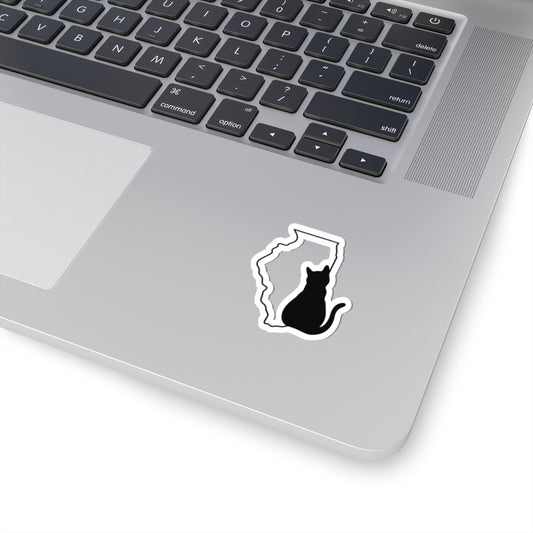 Illinois Cat Laptop Decal
