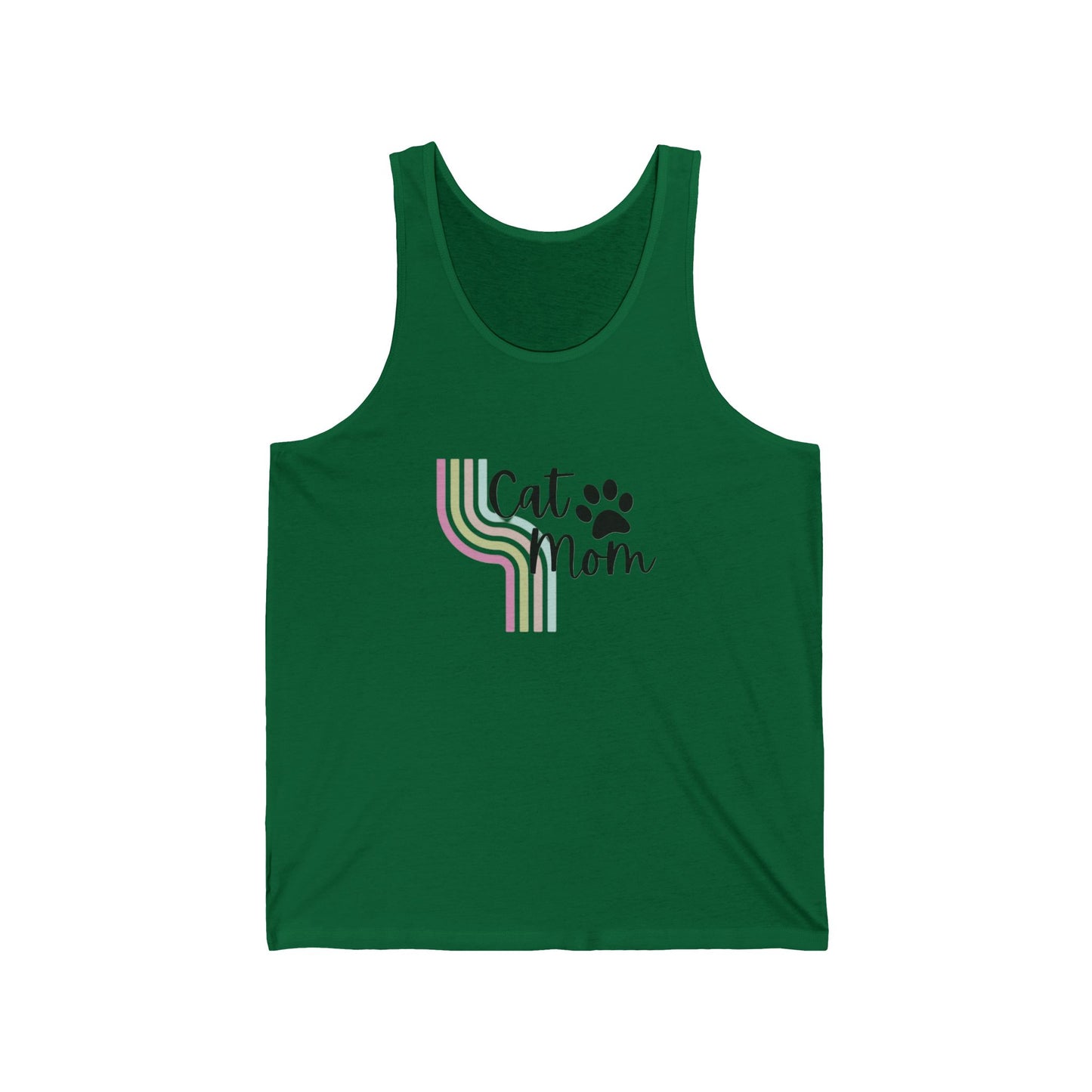 Cat mom Unisex Jersey Tank