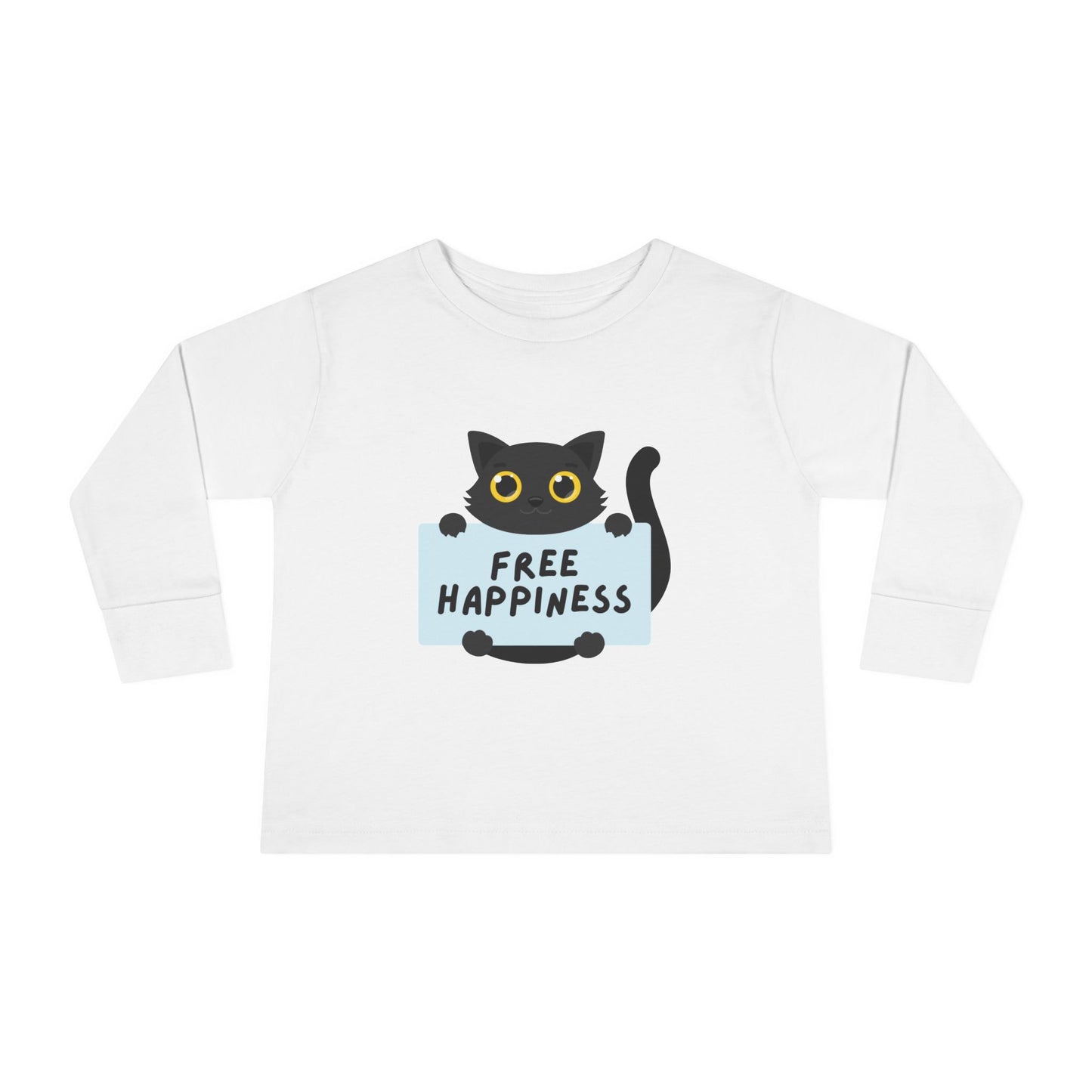 Free happiness Toddler Long Sleeve Tee