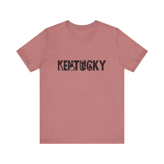 Kentucky Cat Letters Unisex Jersey Short Sleeve Tee
