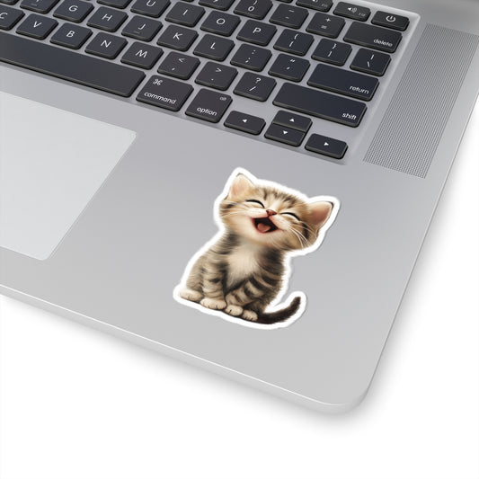 Chuckle kitten - Laptop Decal