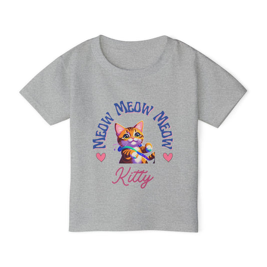 Meow kitty Heavy Cotton™ Toddler T-shirt