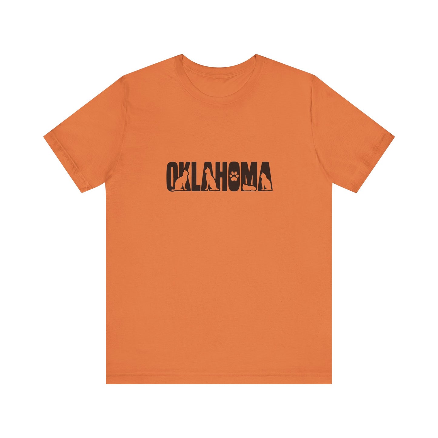 Oklahoma cat letters Unisex Jersey Short Sleeve Tee