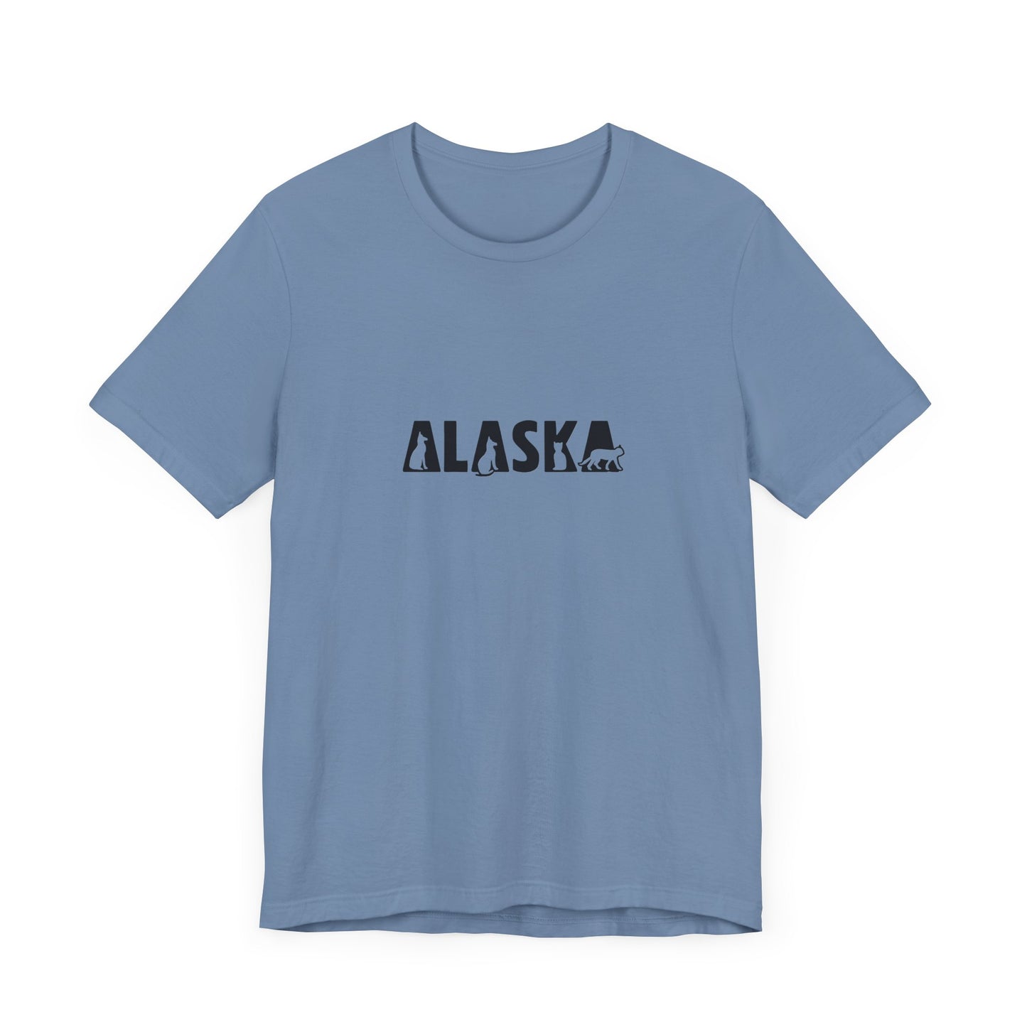 Alaska cat letters Unisex Jersey Short Sleeve Tee