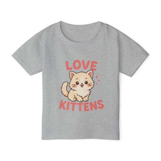 Love kittens pink Heavy Cotton™ Toddler T-shirt