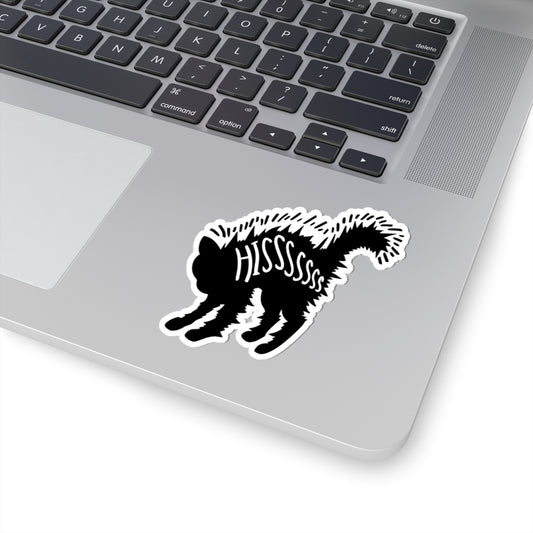 HISS Black Cat - Laptop Decal