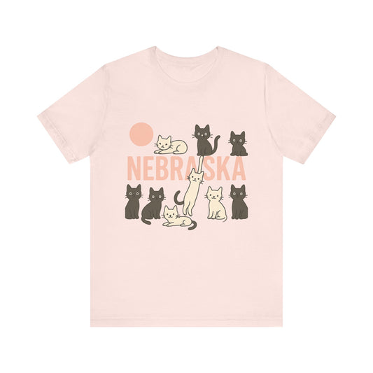Nebraska Cats Unisex Jersey Short Sleeve Tee
