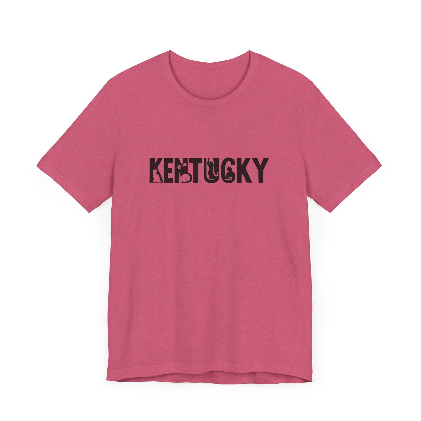 Kentucky cat letters Unisex Jersey Short Sleeve Tee
