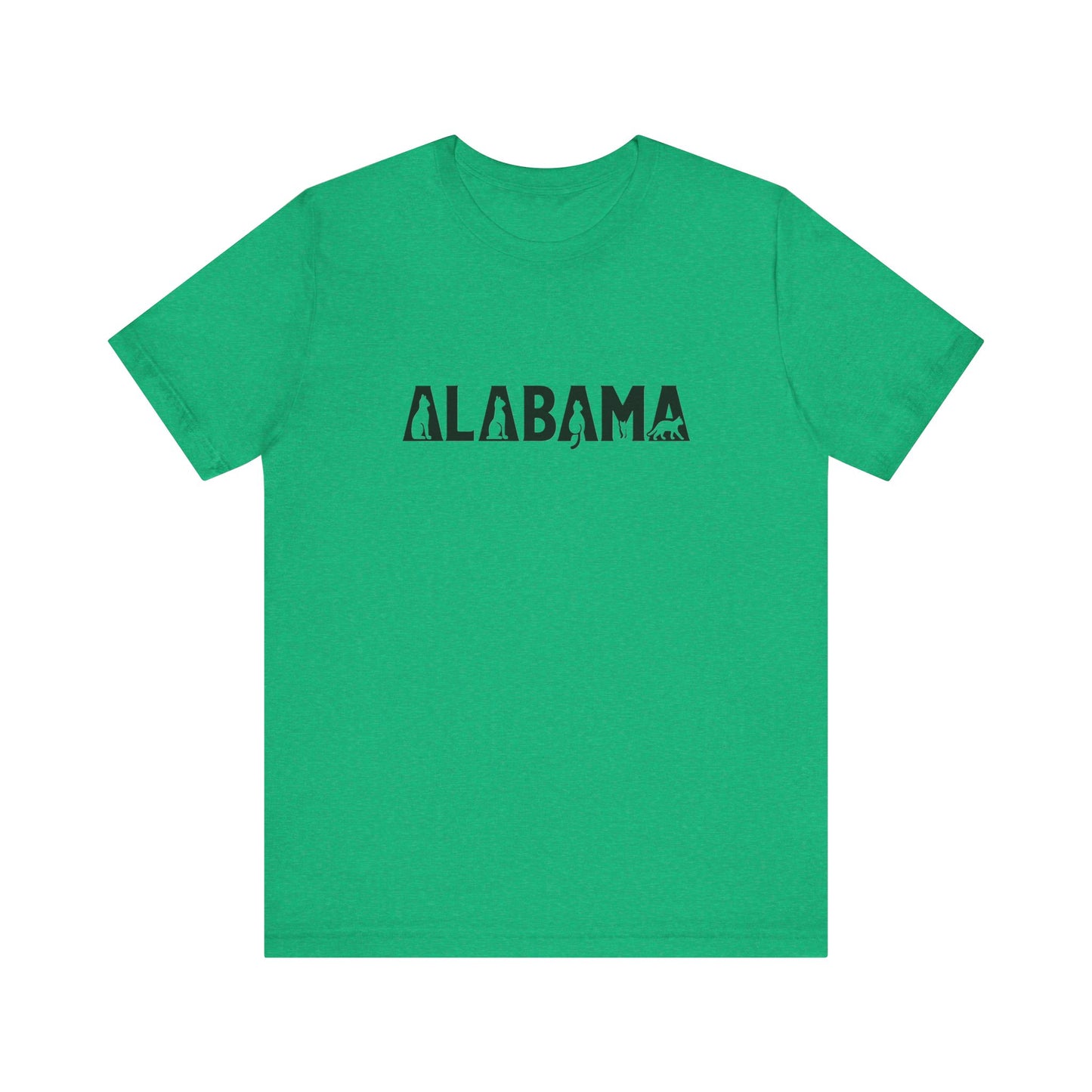 Alabama cat letters Unisex Jersey Short Sleeve Tee