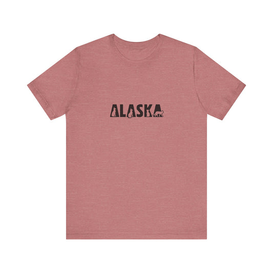 Alaska cat letters Unisex Jersey Short Sleeve Tee