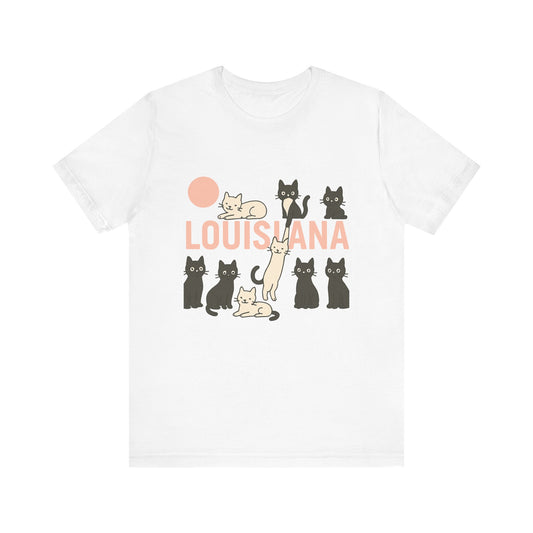 Louisiana Cats Unisex Jersey Short Sleeve Tee