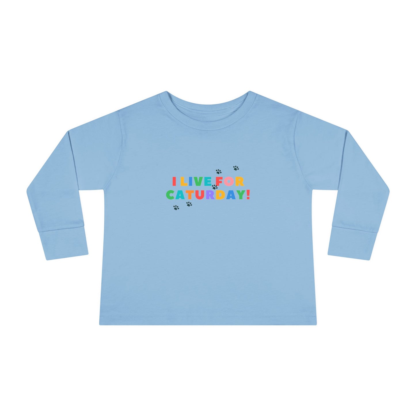 Caturday Toddler Long Sleeve Tee