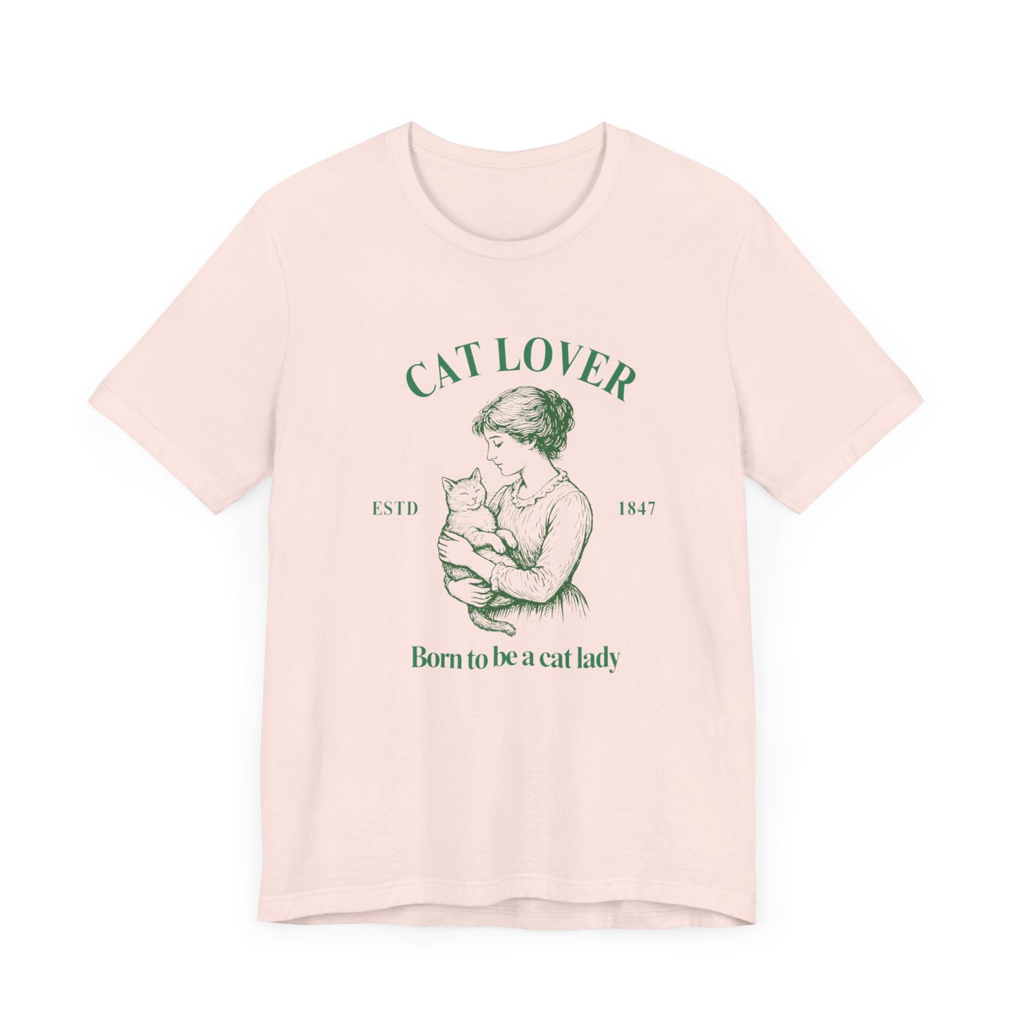 Born to be a Cat Lady Unisex Jersey Short Sleeve Tee