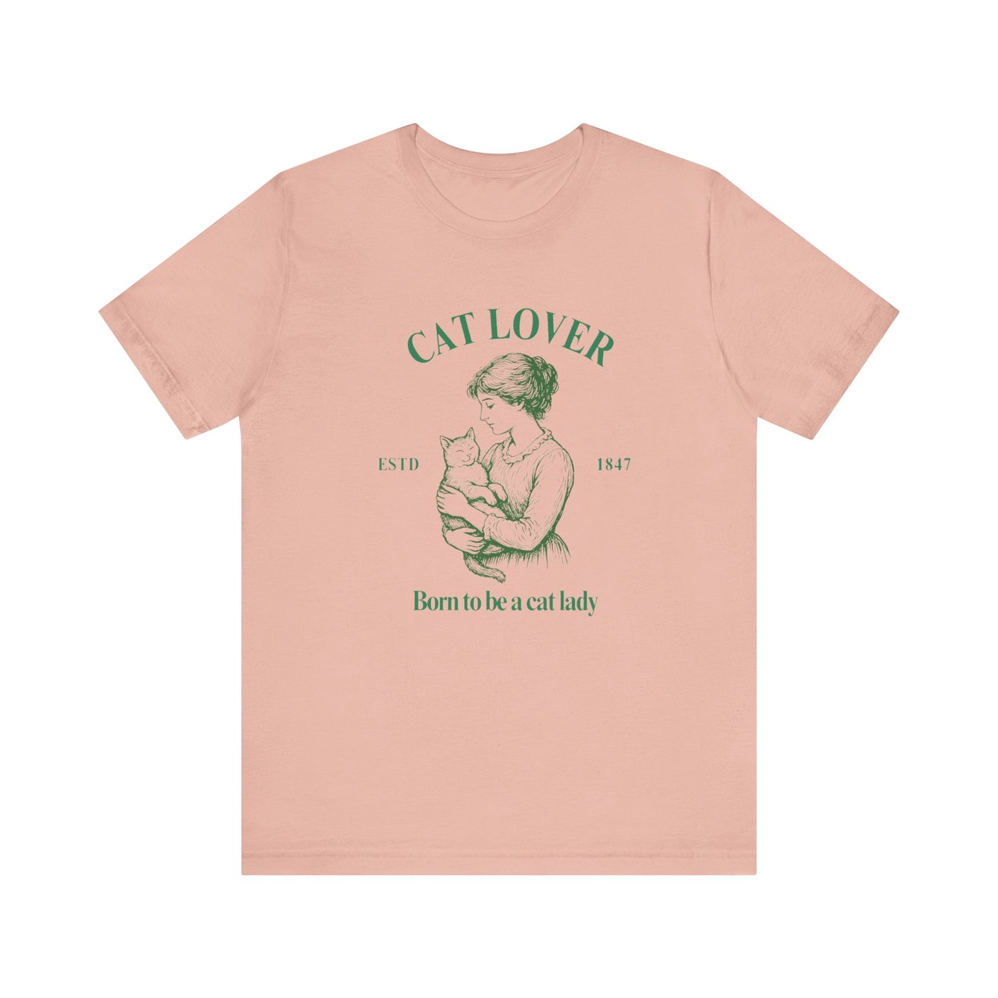 Born to be a Cat Lady Unisex Jersey Short Sleeve Tee