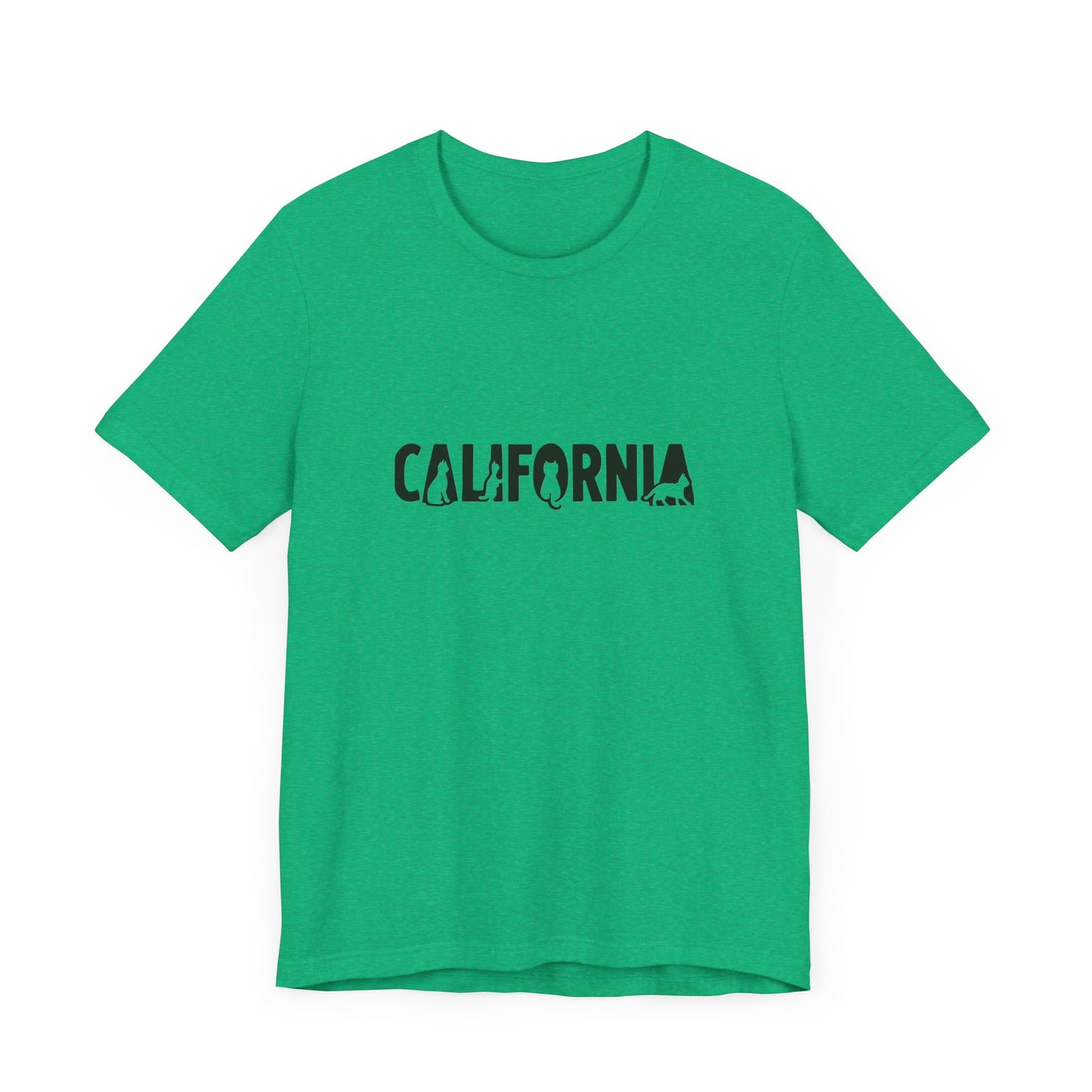 California cat letters Unisex Jersey Short Sleeve Tee