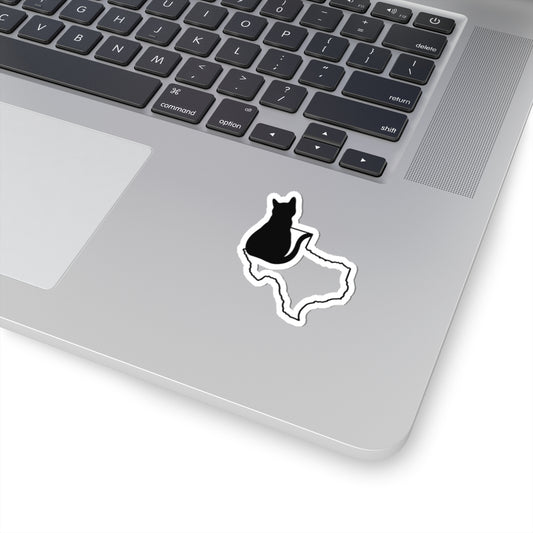 Texas Cat Laptop Decal