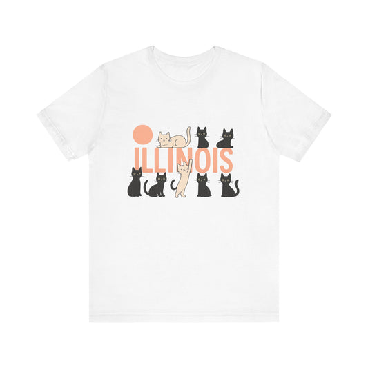 Illinois Cats Unisex Jersey Short Sleeve Tee
